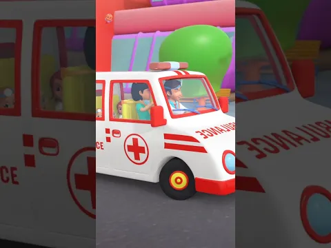 Wheels on the Ambulance Song for Kids #nurseryrhymes #kidssongs #shorts