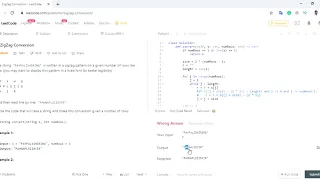 ZigZag Conversion Leetcode Solution Python