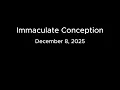 Lagu Mass for December 8, 2025, Immaculate Conception