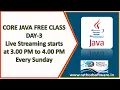 Free Java Weekly Class Mastering Java Live DAY-3