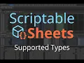 Scriptable Sheets Supported Types