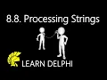 Learn Delphi Programming Unit 8 8 Processing String Values
