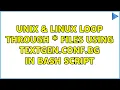 Unix Linux Loop through files using 1 in bash script 2 Solutions