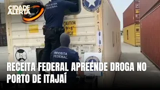 Apreensão de 53 kg de cocaína ocorre em fiscalização no Porto de Itajaí