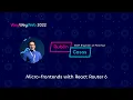 Micro-frontends with React Router 6 by Ruben Casas