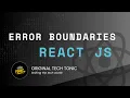 Error handling in React JS Original Tech Tonic React JS