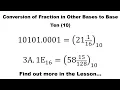 NBS Conversion of Fraction in Other Bases to Base Ten 10 - Lesson 4of11