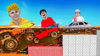 اقوى تحدي سيارات ضد الماء بين سامر وسلطان ولؤي     دندنها