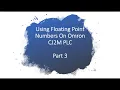 Using Floating Point Values on Omron PLC Part 3 of 4
