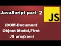 JS part 2 - DOM