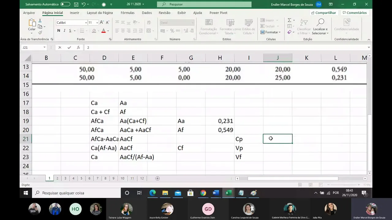 Método do padrão interno e método da adição de padrão. 26/11/2020. Parte 1.