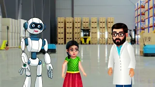 मीना दोस्त A1 रोबोट - MEENA FRIEND A1 ROBOT | Hindi Kahaniya Moral Stories | Maja Dreams TV Hindi