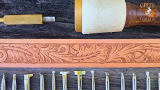 Step-by-Step Guide to Tooling an Oak Leaf and Acorn Belt Pattern