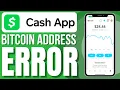 FIX Cash App Bitcoin Address Not Working