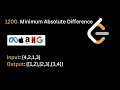 Minimum Absolute Difference LeetCode 997 Arrays Hindi