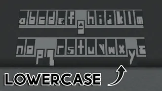 How to Make the ENTIRE Alphabet with BANNERS Lowercase