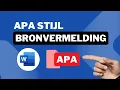 Download Lagu 📖 Bronvermelding in APA-Stijl in Word? Zo Doe Je Dat Snel en Correct! ✅