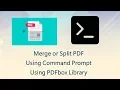 Merge and Split pdf using Command Prompt