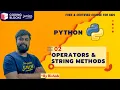Comparison Logical Operators String Methods Python Tutorials for Beginners CBJr