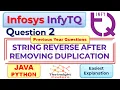 Infosys InfyTq Coding Question2 InfyTq Previous Slot Coding Question Answer Explained Java Python