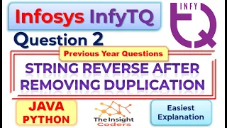 Infosys InfyTq Coding Question2 InfyTq Previous Slot Coding Question Answer Explained Java Python