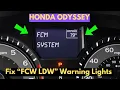 How To Fix FCW LDW Warning Lights In Honda Odyssey