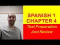 Chapter 4 Review for Spanish 1 Repaso de capitulo 4 para espanol 1