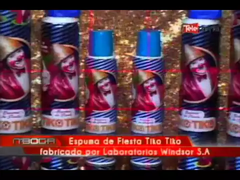 Espuma de Fiesta Tiko Tiko fabricado por laboratorios Windsor S.A.