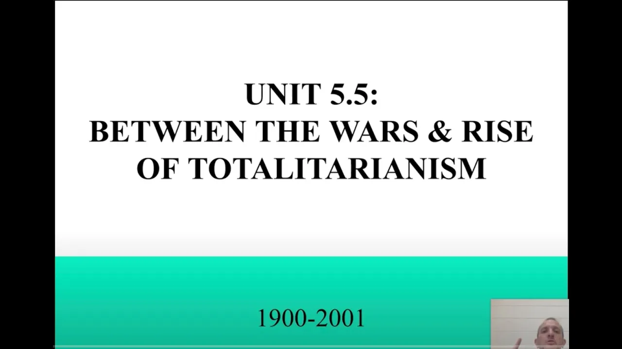 NY Global History Regents: Unit 5.5 Rise of Totalitarianism after WWI