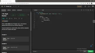 leetcode-136 Single Number Python Solution