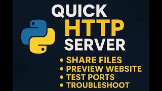 Python http server Tutorial Quick File Sharing Port Testing