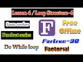 Loop Structure part-2 in fortran factorial do while loop how for loop work