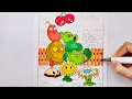 Plants vs Zombies ALL CHARATERS Coloring Page Fun Coloring