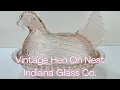 Vintage Indiana Glass Co Hen on Nest