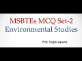 Environmental Studies MCQ Set-2