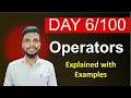 Day Python Operators Explained with Examples Arithmetic Logical Comparison Operators