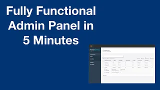 Set-up a Fully Functional Admin Panel CRUD Tables Layouts in 5 Minutes