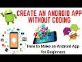 Create Android App Without Coding MIT App Inventor