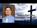 Matthew Paul Cleary Keepsake