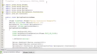 Java Programming Tutorial - SpringLayout Constraints-18
