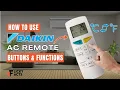 How to Use DAIKIN AC Remote Buttons Functions Heat Pump Remote Guide Model No ARC470A25