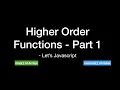 JS-Higher order functions Part 1 - map connect
