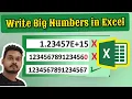 Big numbers in excel Excel remove e scientific notation from number