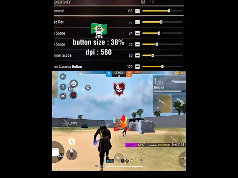 Free Fire Best Headshot Sensitivity 2026 🔥 100% Auto Headshot Settings