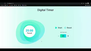 Digital Timer App Using React