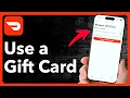 How To Use A Gift Card On DoorDash