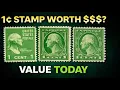 George Washington 1 Cent Stamps Value Today Rare or Common Full Market Guide 2026