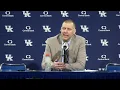 Kentucky Basketball Coach Mark Pope Reacts To Loss To Georgia