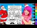 Coloring Santa Rudolph Christmas Coloring Page Prismacolor Markers KiMMi THE CLOWN