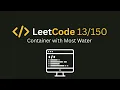 Day 13 Solving Container With Most Water Two Pointers Approach